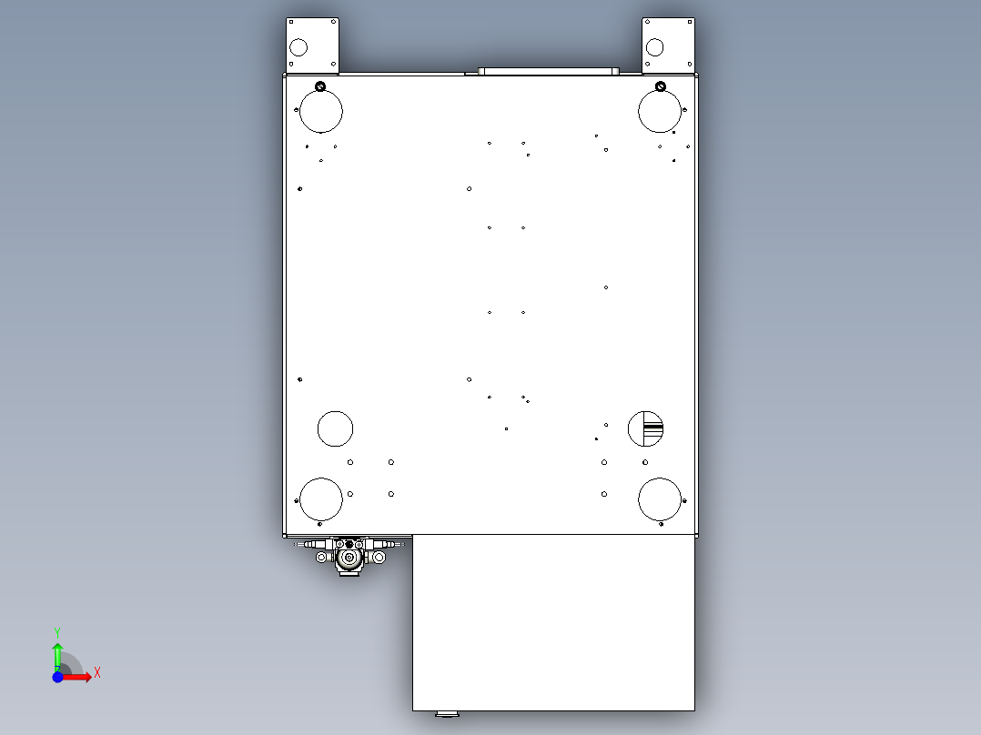 自动锁螺丝机（真空吸取螺丝上料）前视图