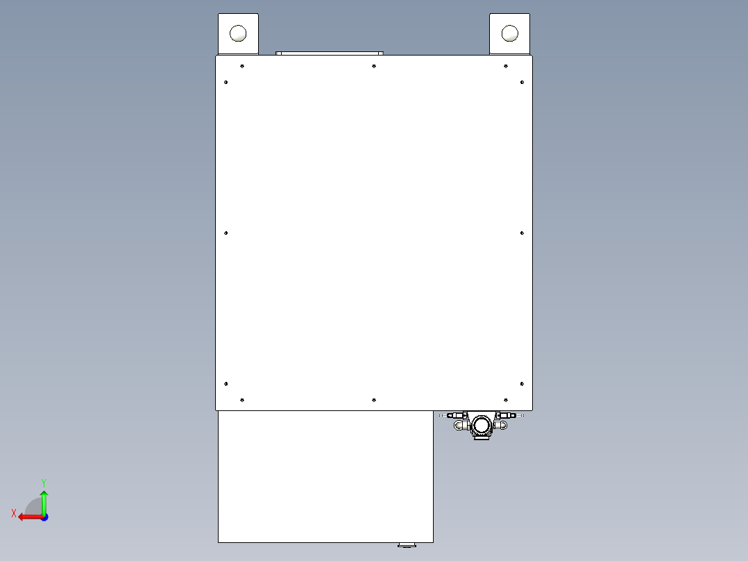 自动锁螺丝机（真空吸取螺丝上料）后视图