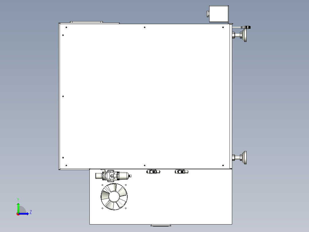 自动锁螺丝机（真空吸取螺丝上料）左视图