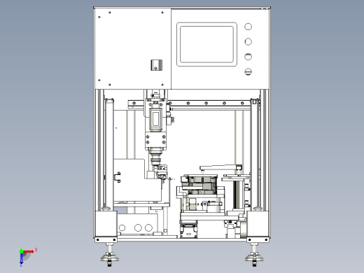 自动锁螺丝机（真空吸取螺丝上料）俯视缩略图