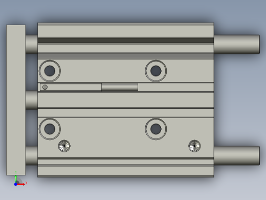 三轴气缸TCL16x40S(0CMSG-2)前视缩略图
