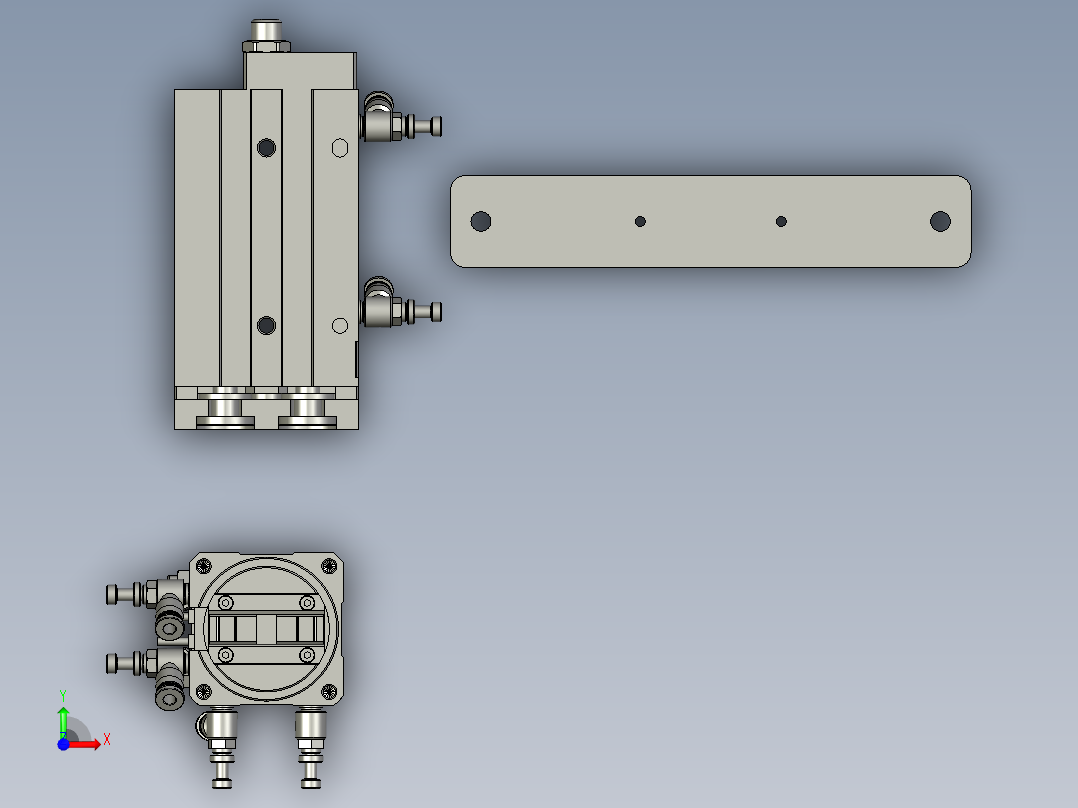 翻转机构-OP006前视图