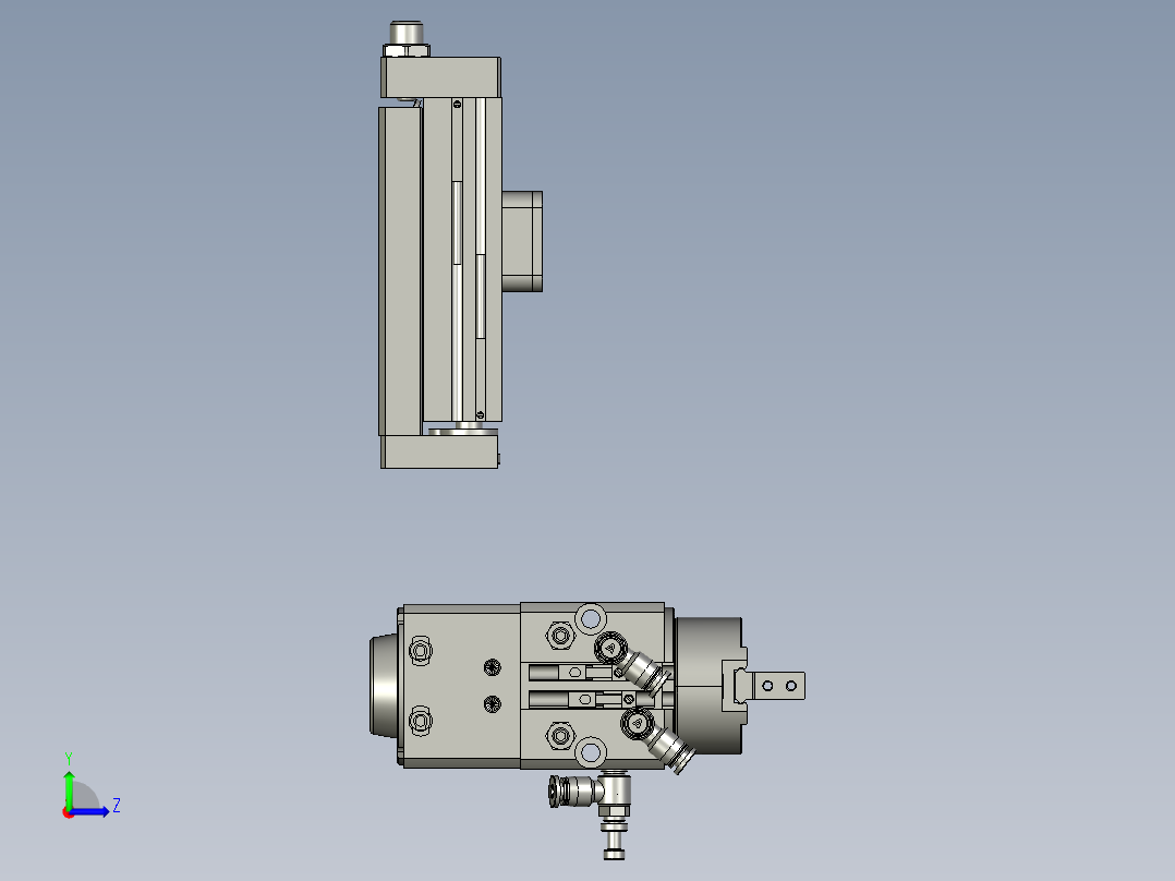 翻转机构-OP006左视图