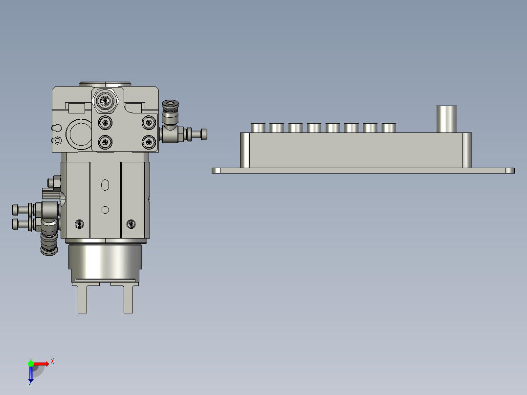 翻转机构-OP006俯视图