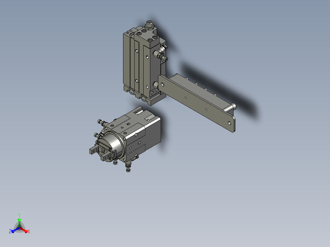 翻转机构-OP006正等轴测图
