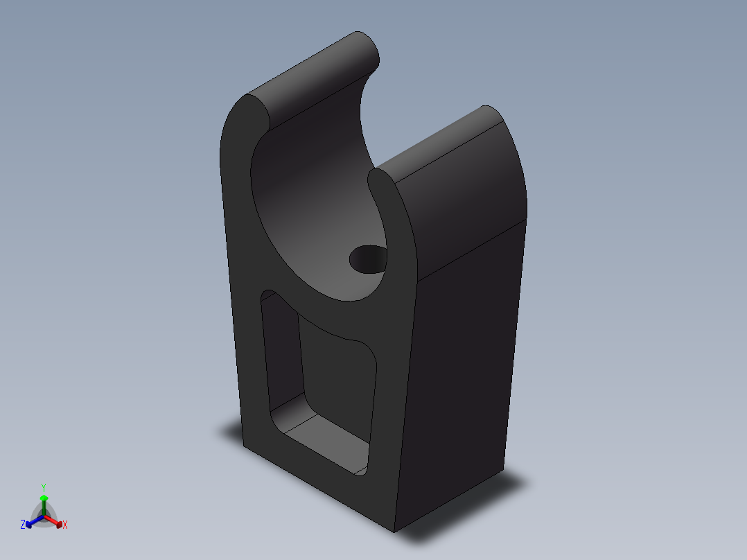PVC管夹-UPVC DN15-DN100正等轴测图