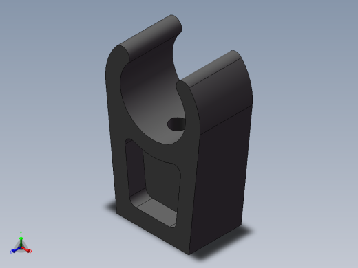 PVC管夹-UPVC DN15-DN100正等轴测缩略图