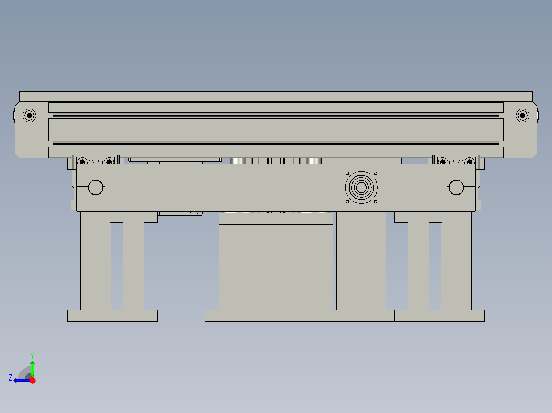 翻板可调输送带右视图