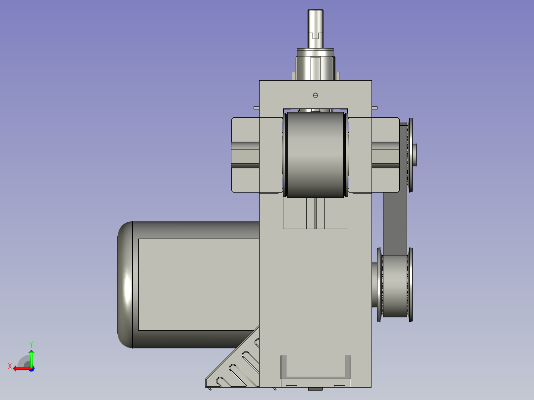 产品出料输送组装后视图