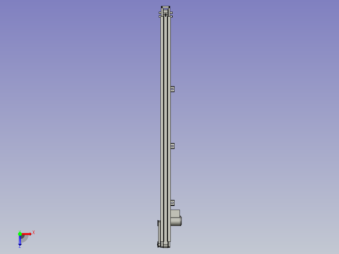 产品出料输送组装俯视图
