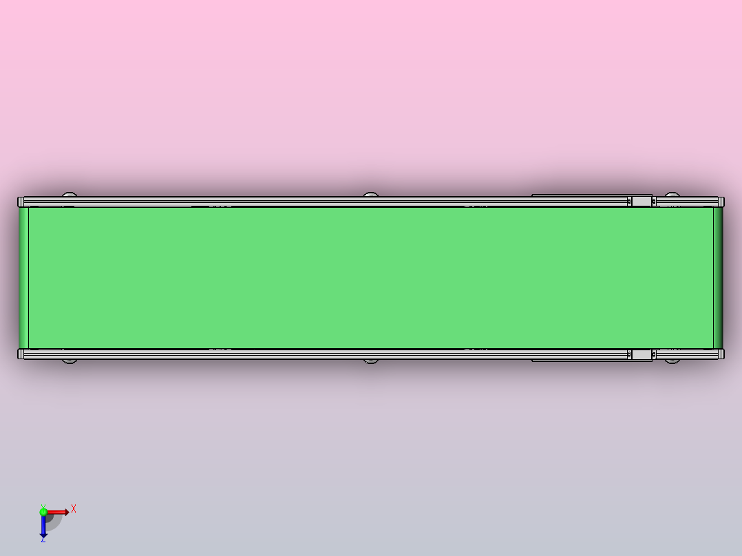 单层皮带线俯视图