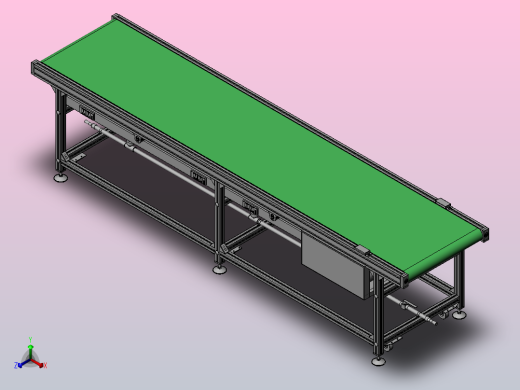 单层皮带线正等轴测缩略图