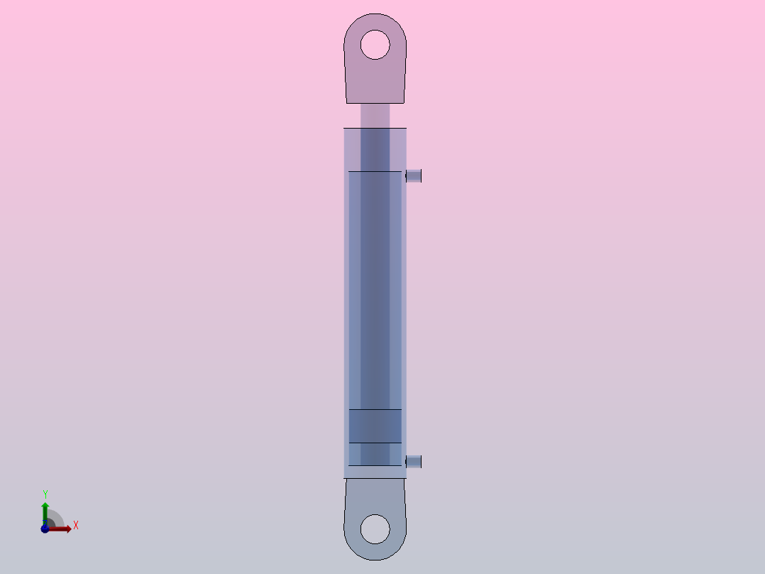 液压缸气缸前视图