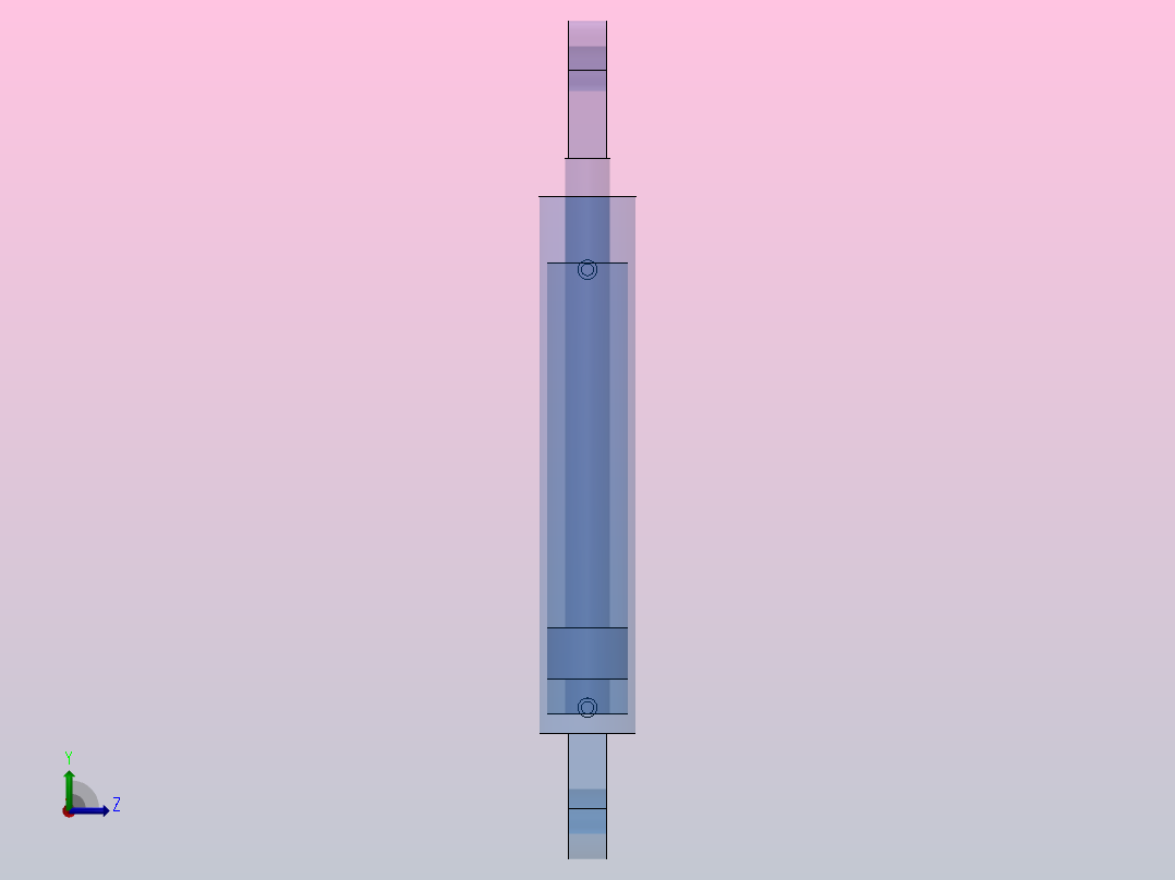 液压缸气缸左视图