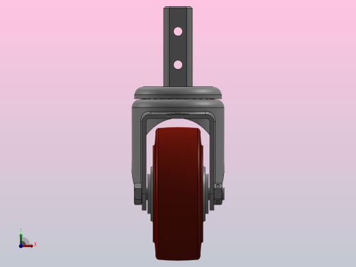 脚轮Colson-3_00414_909 2 1_2 LG X 7_8 SQUARE (MTG31)前视缩略图
