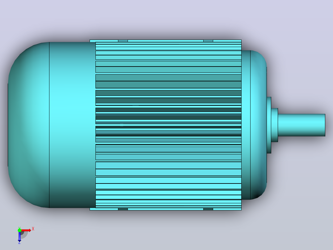 Y2-90L4 1.5kw电机.0002俯视图
