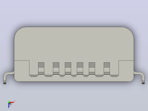USB Type-C 6针 防水类型 IP67 级俯视缩略图