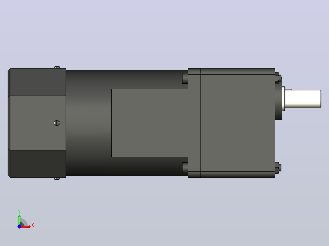 120W 微型减速电机[51K120GU-A]前视图