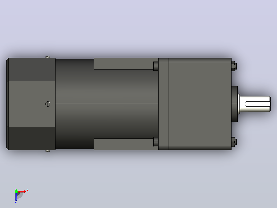 120W 微型减速电机[51K120GU-A]俯视图