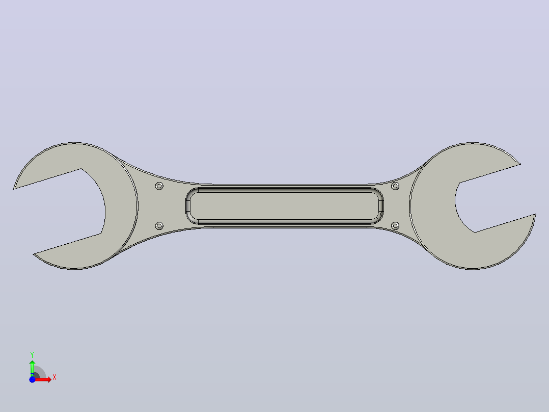 扳手(AutoCAD)前视图