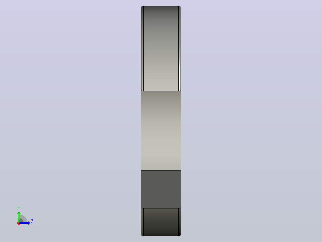 扳手(AutoCAD)左视图