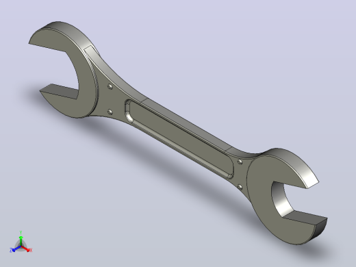 扳手(AutoCAD)正等轴测缩略图