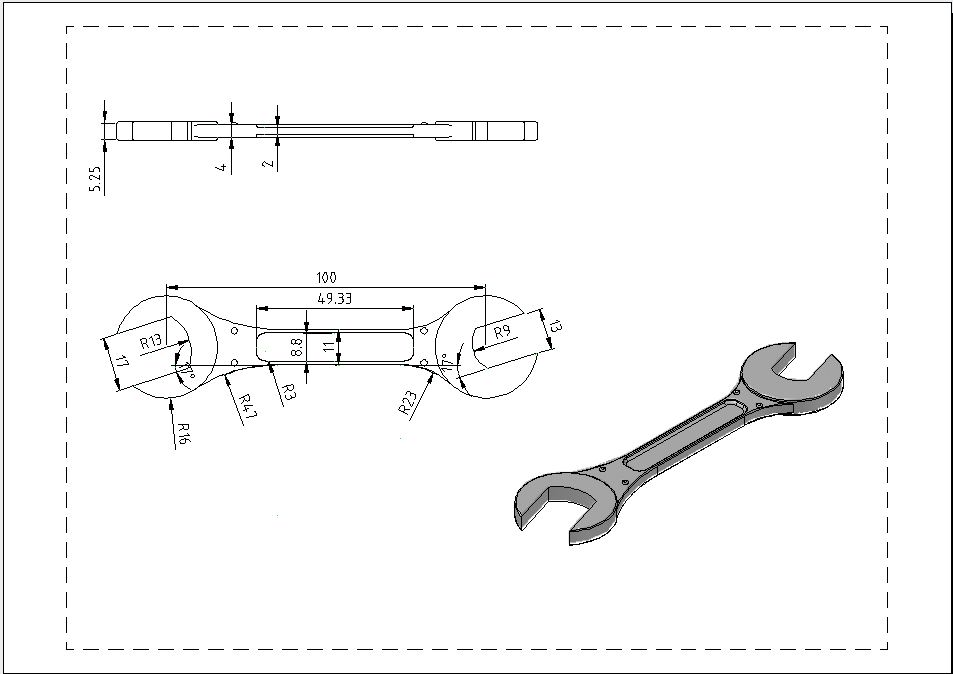 扳手(AutoCAD)