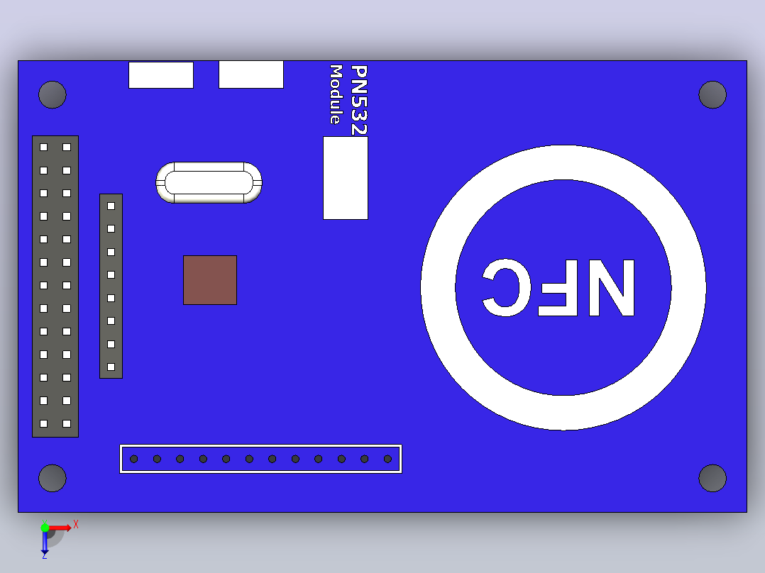 PN532 NFC模块俯视图