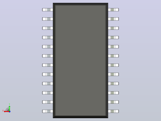 106x SOIC 封装（小外形集成电路）SOIC127P1047X264-24N后视缩略图
