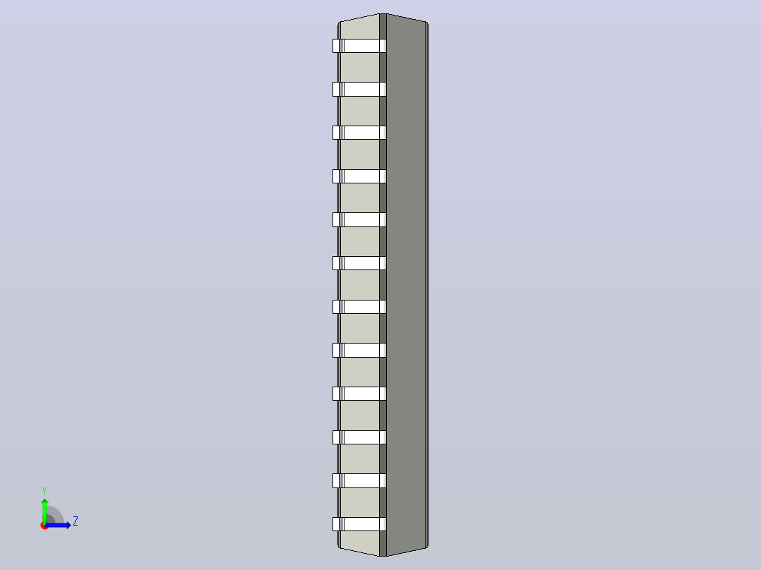 106x SOIC 封装（小外形集成电路）SOIC127P1047X264-24N左视图