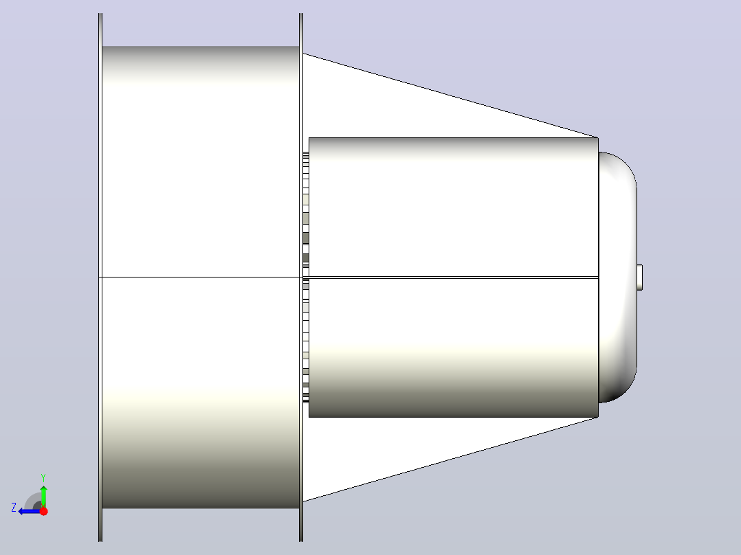 AXA系列[AXA500-7／10SH-4SU]亿利达管道风机右视图