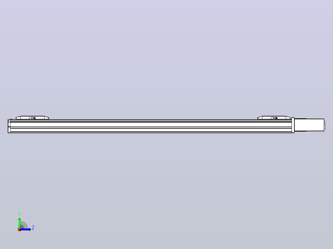 皮带直线轴双滑块型TPA-GCBS-50-P42-L350-QL-M10-N3左视图