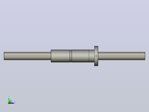 FFZD6320-5滚珠丝杆3D模型左视缩略图
