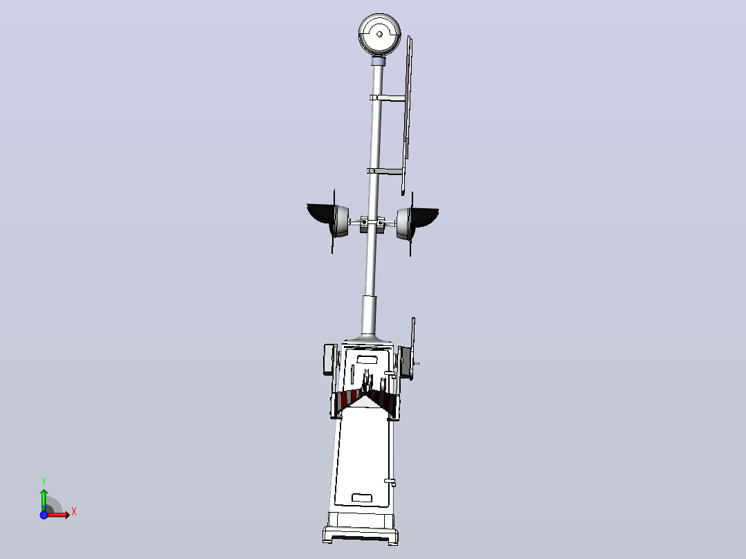 铁路道口前视图