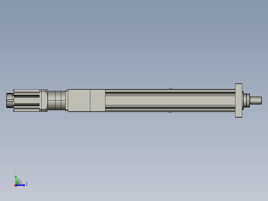 MTA125-600-P10-FF-D-K_-P2000W&amp;3000W-S3重载型电动缸左视图