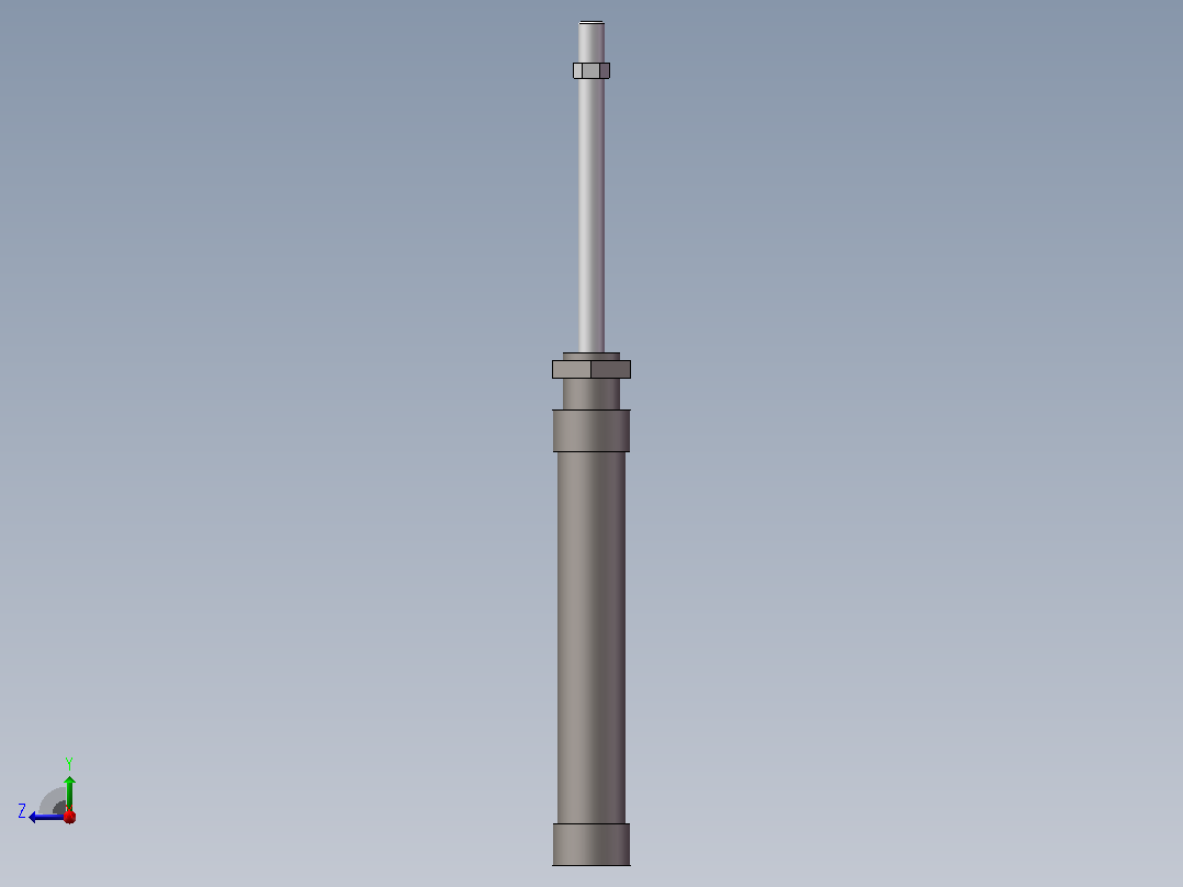 MA25X100-S-U气缸右视图