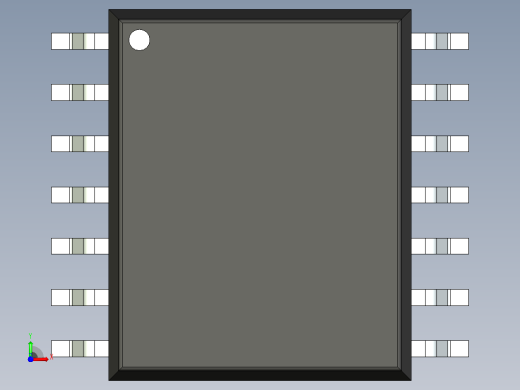 106x SOIC 封装（小外形集成电路）SOIC127P1030X265-14N前视缩略图