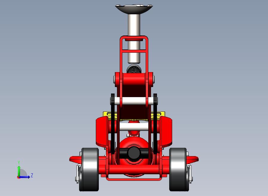 A22-普通液压千斤顶左视图
