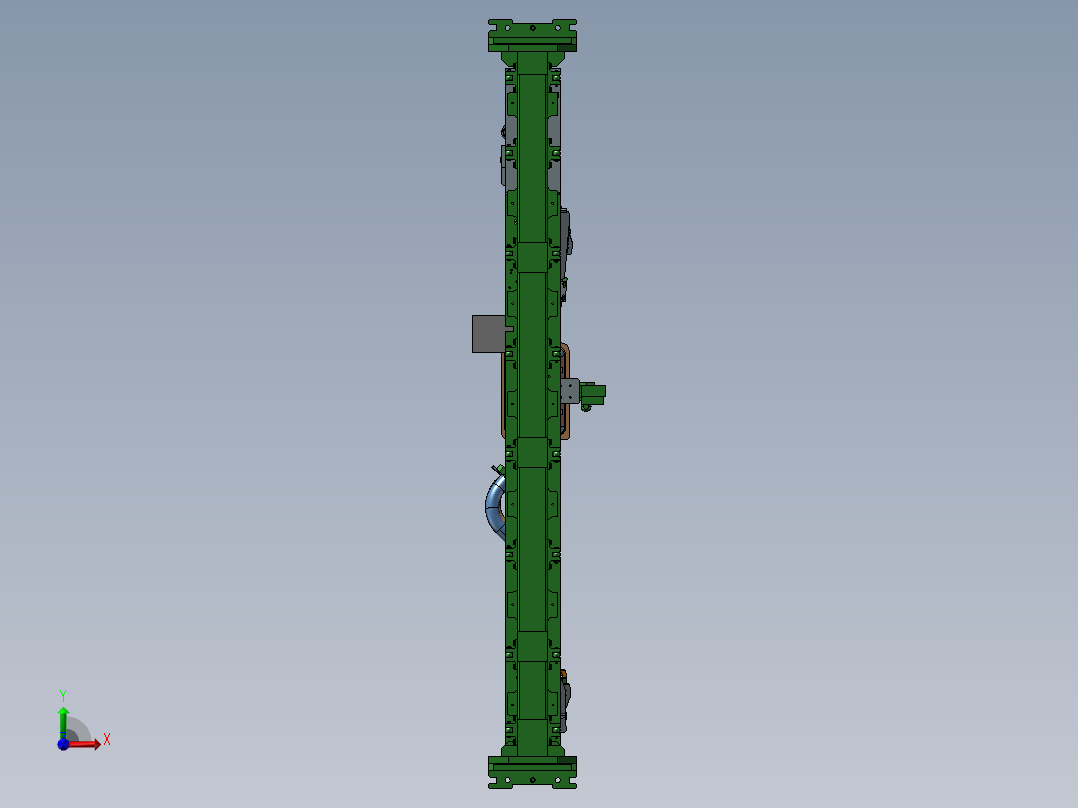 100.管路柔性焊接夹具前视图