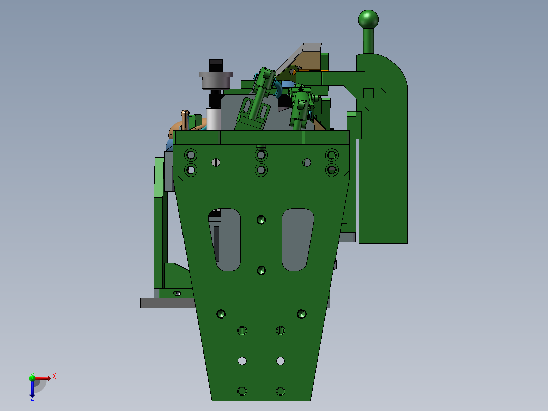 100.管路柔性焊接夹具俯视图