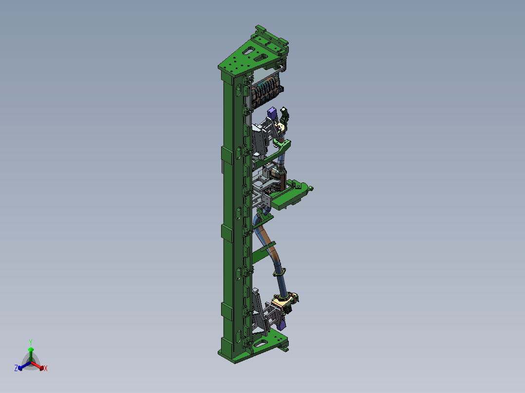 100.管路柔性焊接夹具正等轴测图