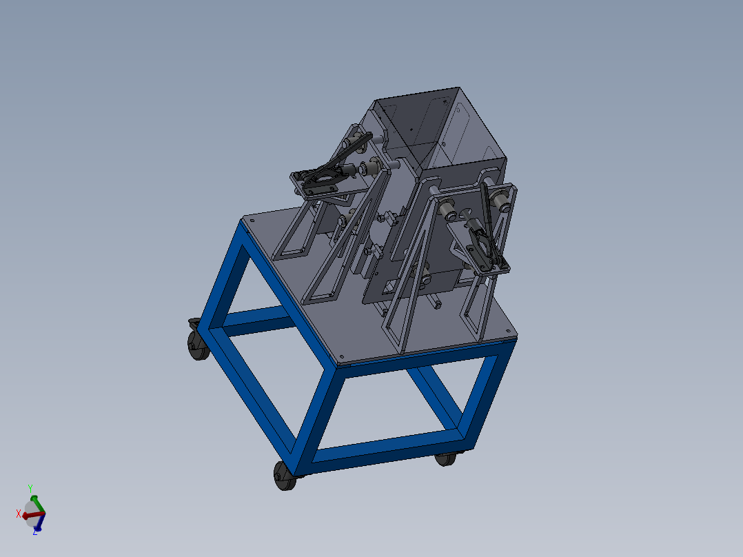 送料箱外壳组合焊接夹具图纸
