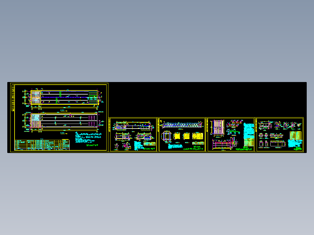 地六万吨水厂絮凝沉淀池CAD参考图
