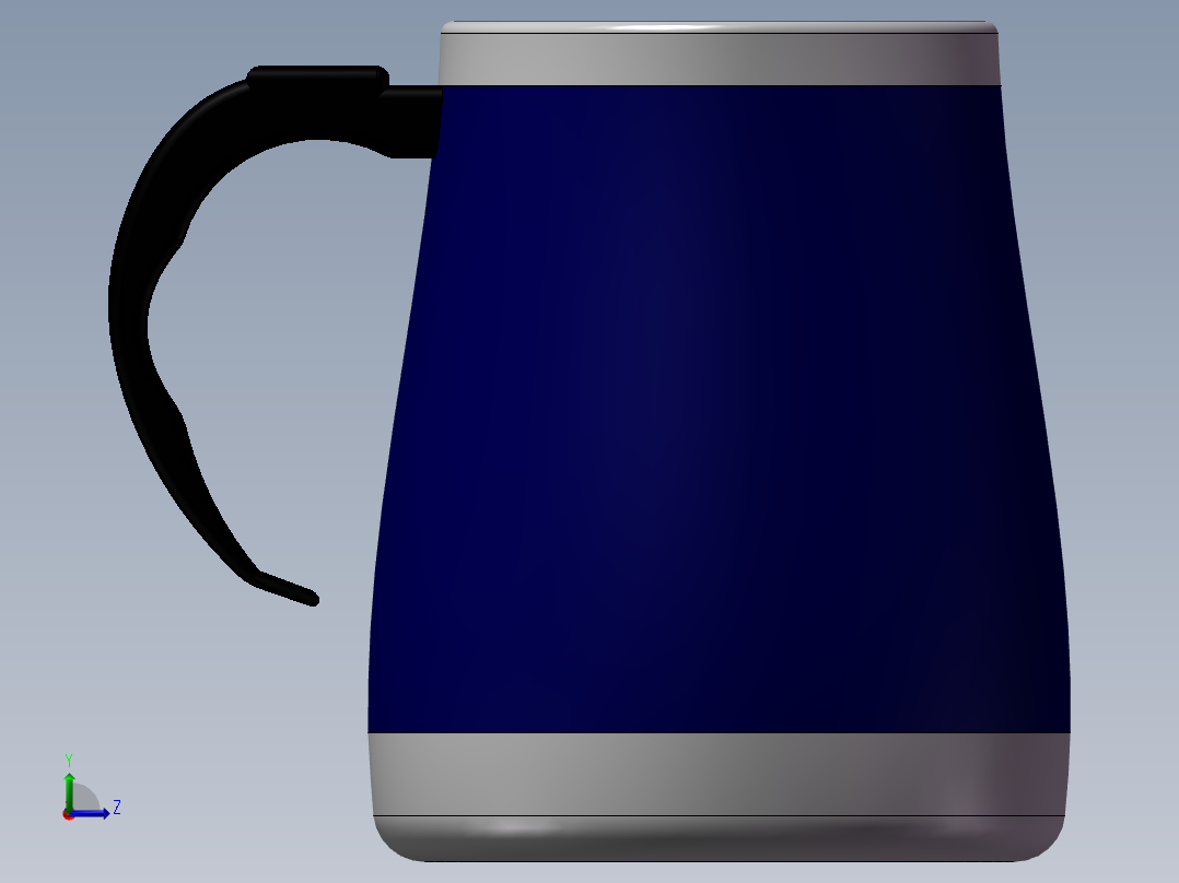 水杯和音响左视图