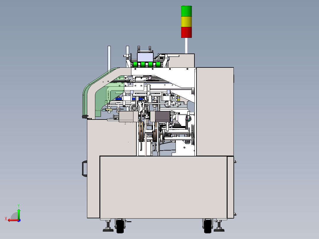 ZDH-ZUZ-003 自动高速装盒机 连续装盒机 全自动装盒机 3D模型后视图