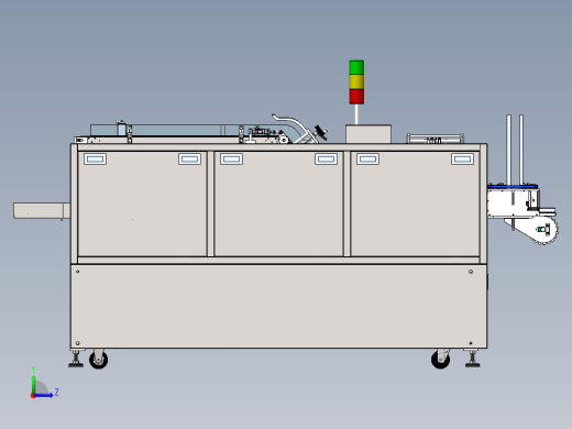 ZDH-ZUZ-003 自动高速装盒机 连续装盒机 全自动装盒机 3D模型左视缩略图