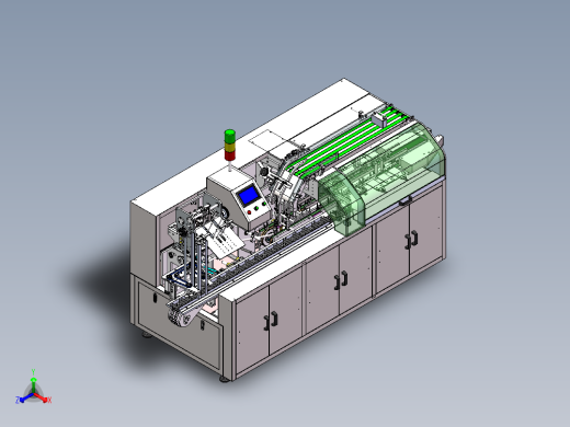 ZDH-ZUZ-003 自动高速装盒机 连续装盒机 全自动装盒机 3D模型正等轴测缩略图