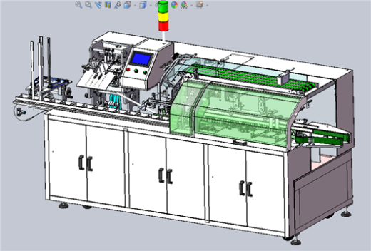 ZDH-ZUZ-003 自动高速装盒机 连续装盒机 全自动装盒机 3D模型缩略图