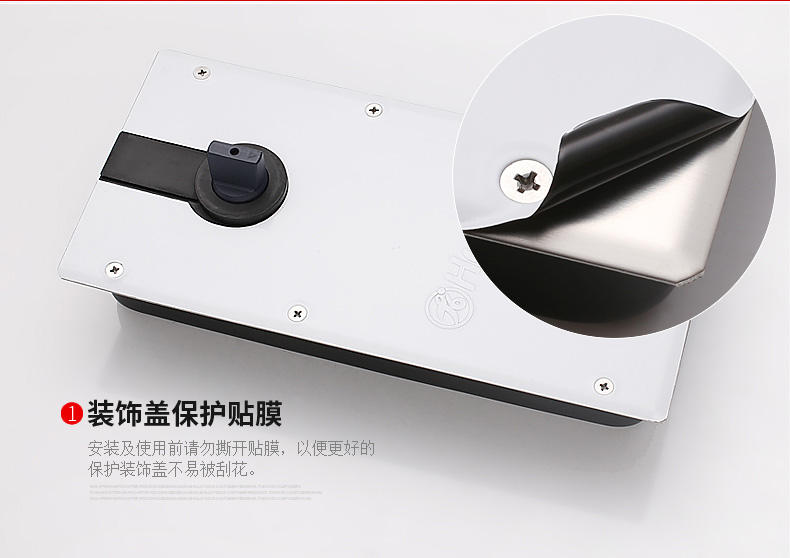 自动感应门无框玻璃门地弹簧