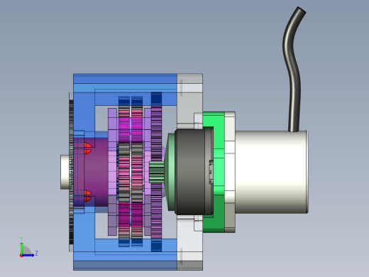 外齿式行星齿轮箱左视缩略图